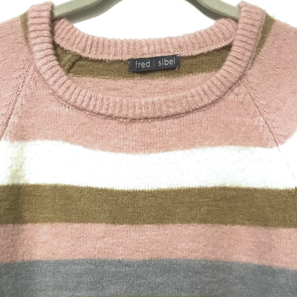 Super-soft Oversized Striped Tunic Sweater NWOT - Size M - Picture 5 of 6